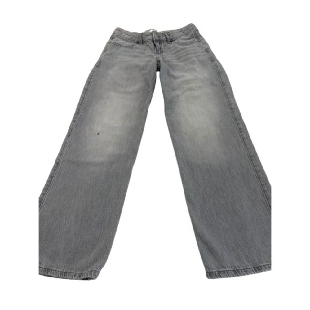 Abercrombie and Fitch Size 7/8 Kids Gray Low Rise Baggy Jeans